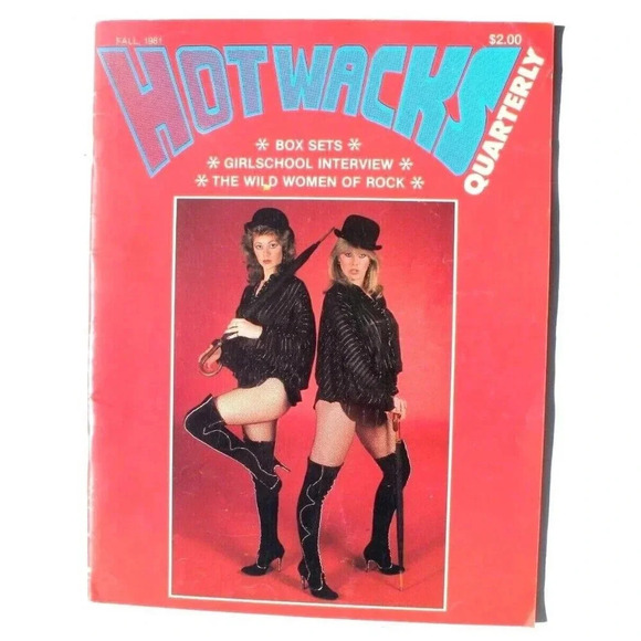 Magazine Other - Vtg Hot Wacks Quarterly Magazine Vol 2 No 4 Fall 1981 Box Sets Girlschool RARE